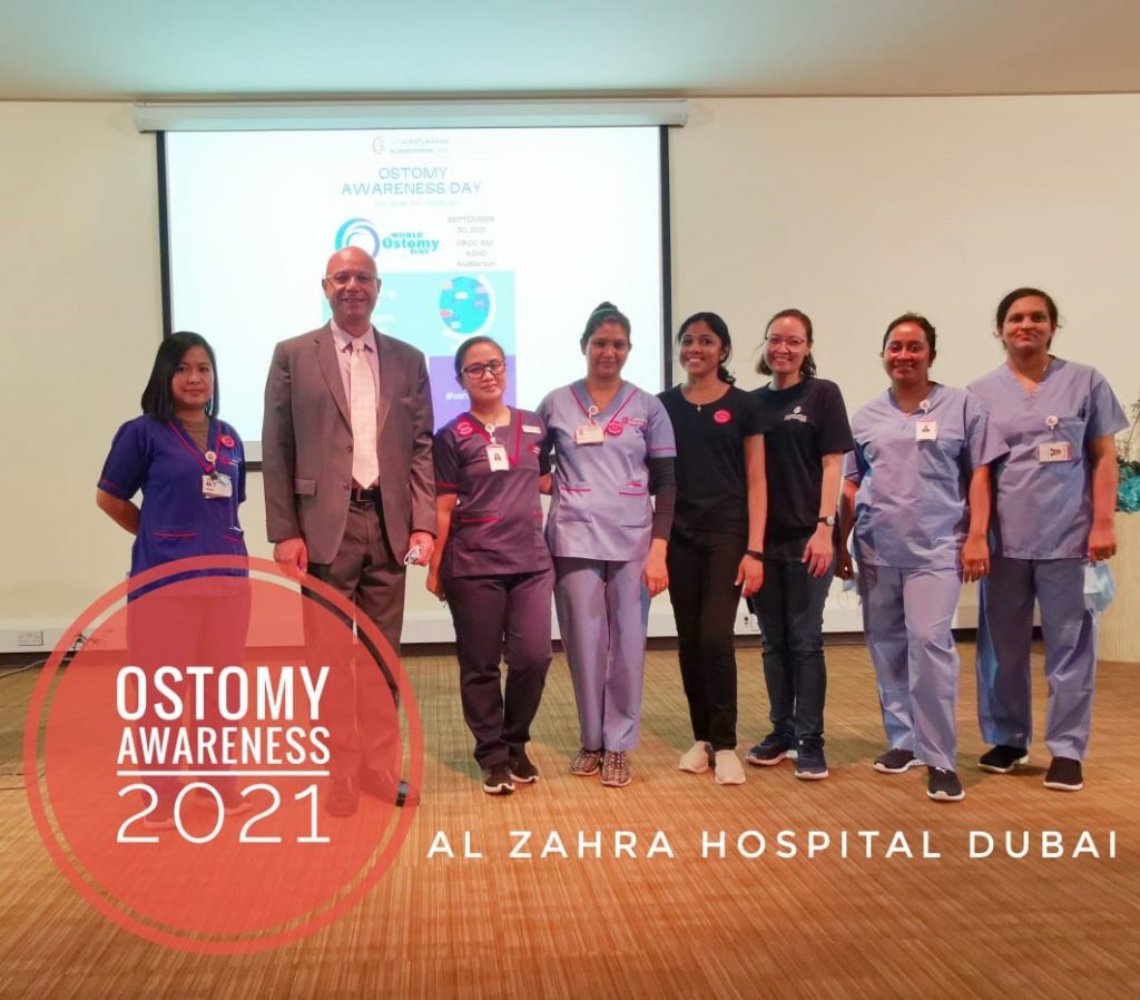 The nursing team of Al-Zahra Hospital in Dubai